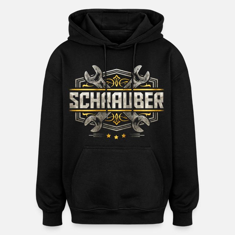 Tournevis - amateur - mécanicien automobile - Sweat à capuche oversize unisexe - noir