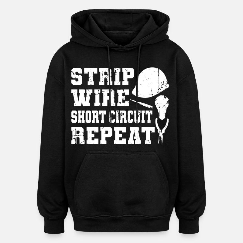 Electrical Engineer Quote - Oversized Unisex Hoodie - black