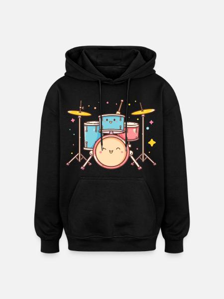 Trapset Cartoon Look - Oversized Unisex Hoodie - Schwarz