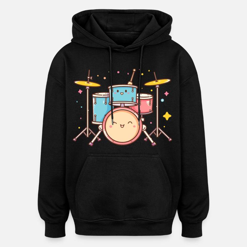 Trapset Cartoon Look - Sweat à capuche oversize unisexe - noir