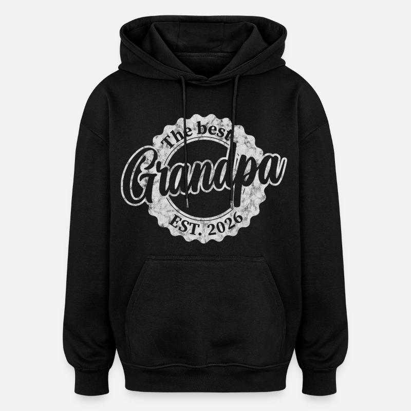 Le meilleur grand-père depuis 2026 - Sweat à capuche oversize unisexe - noir