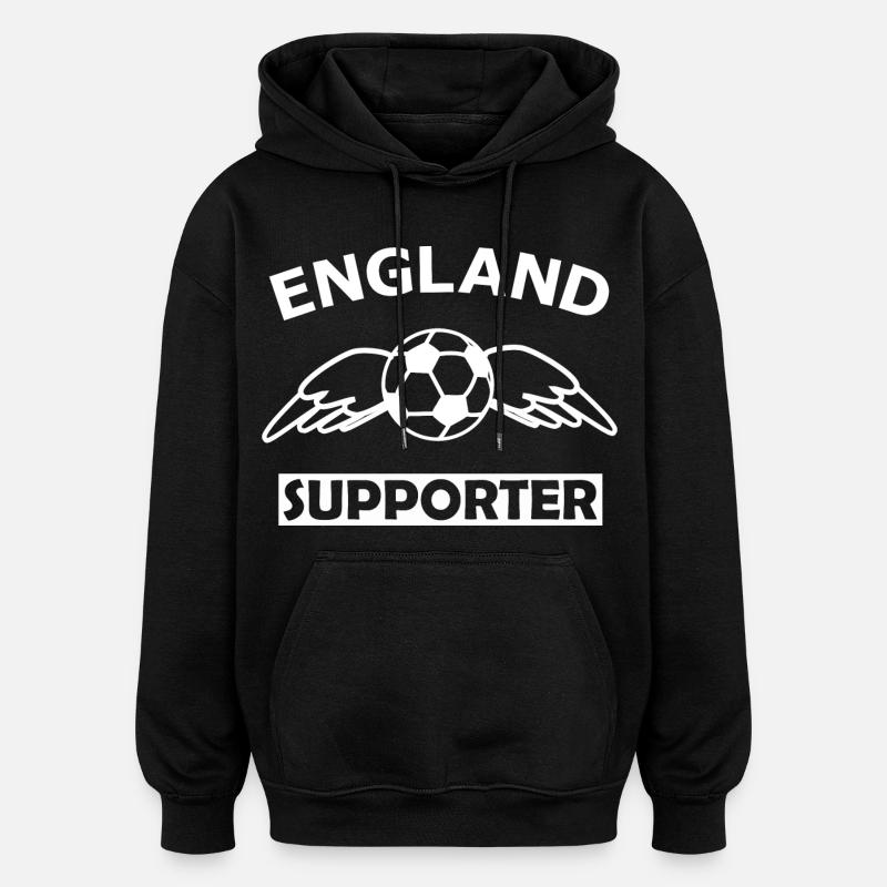 Angleterre Football Fan - Sweat à capuche oversize unisexe - noir
