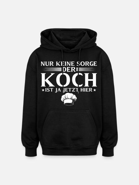 Le chef est là maintenant - Sweat à capuche oversize unisexe - noir