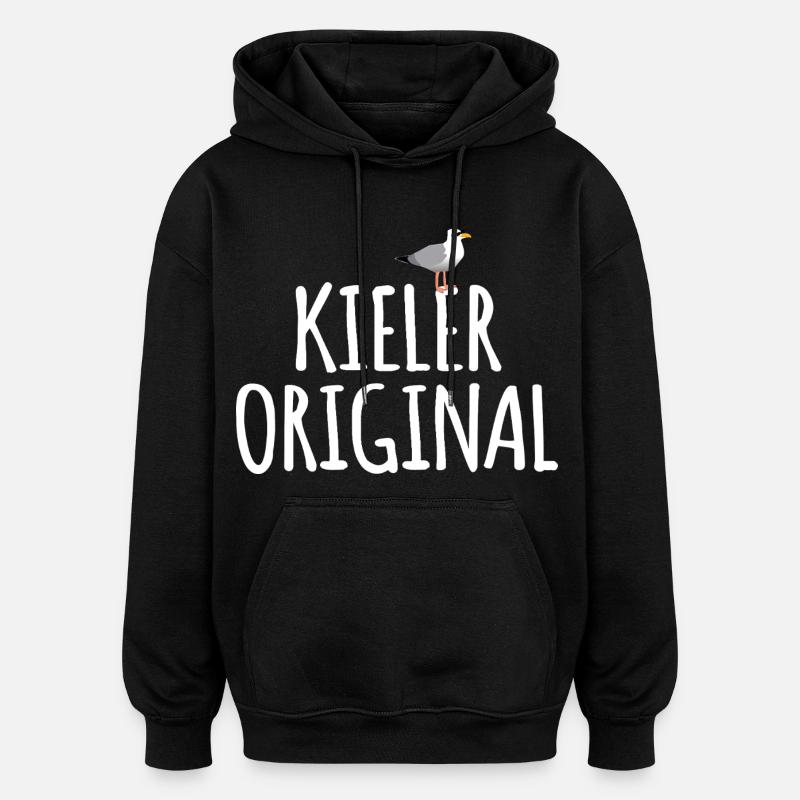 Kiel Original - Sweat à capuche oversize unisexe - noir