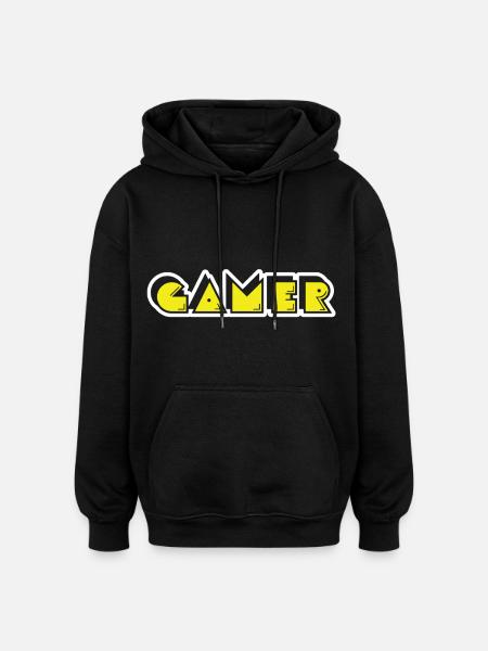 I Am A Gamer - Oversized Unisex Hoodie - black