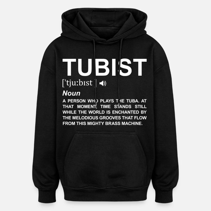 Explication du terme tubiste - Sweat à capuche oversize unisexe - noir