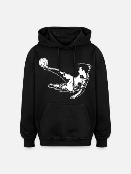 Footballer Boy - Oversized Unisex Hoodie - black