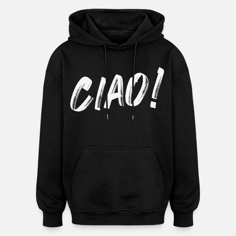 ciao - Sweat à capuche oversize unisexe - noir