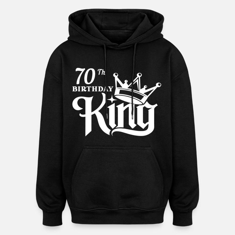 Roi du 70e anniversaire - Sweat à capuche oversize unisexe - noir