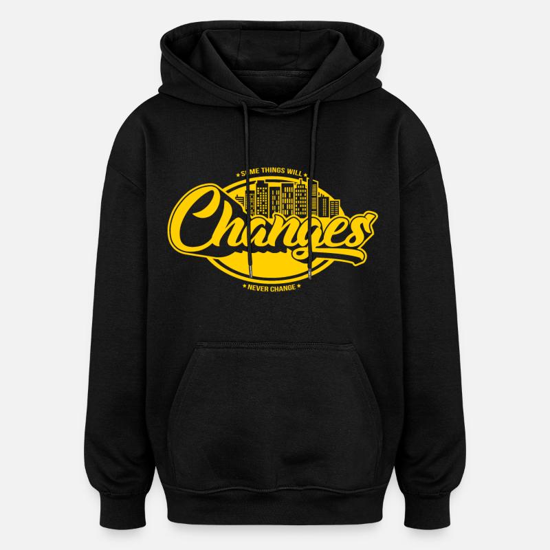 Les changements - Sweat à capuche oversize unisexe - noir