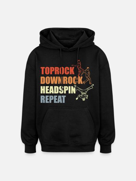 Breakdance Routine - Oversized Unisex Hoodie - Schwarz