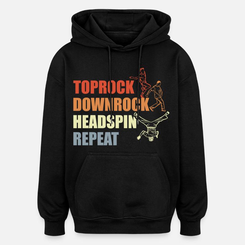 Breakdance Routine - Oversized Unisex Hoodie - black