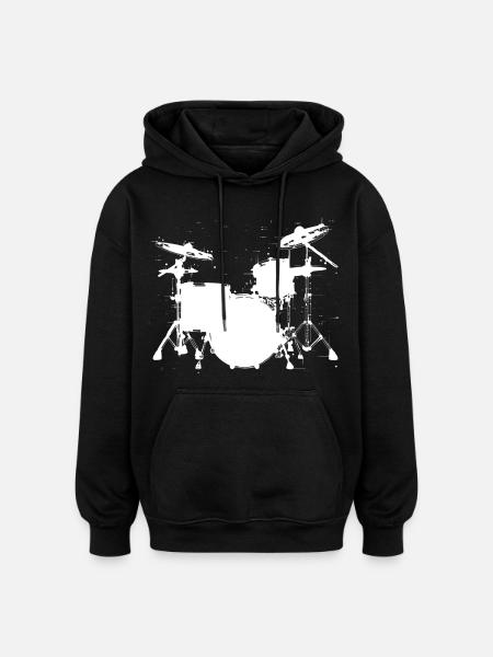 Trapset Drawing - Oversized Unisex Hoodie - black