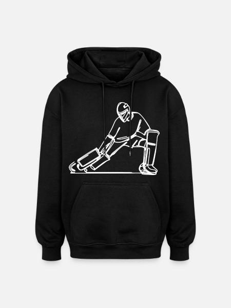 Field Hockey Goalkeeper - Oversized Unisex Hoodie - black