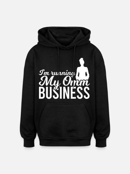 Yogalehrer Witz - Oversized Unisex Hoodie - Schwarz
