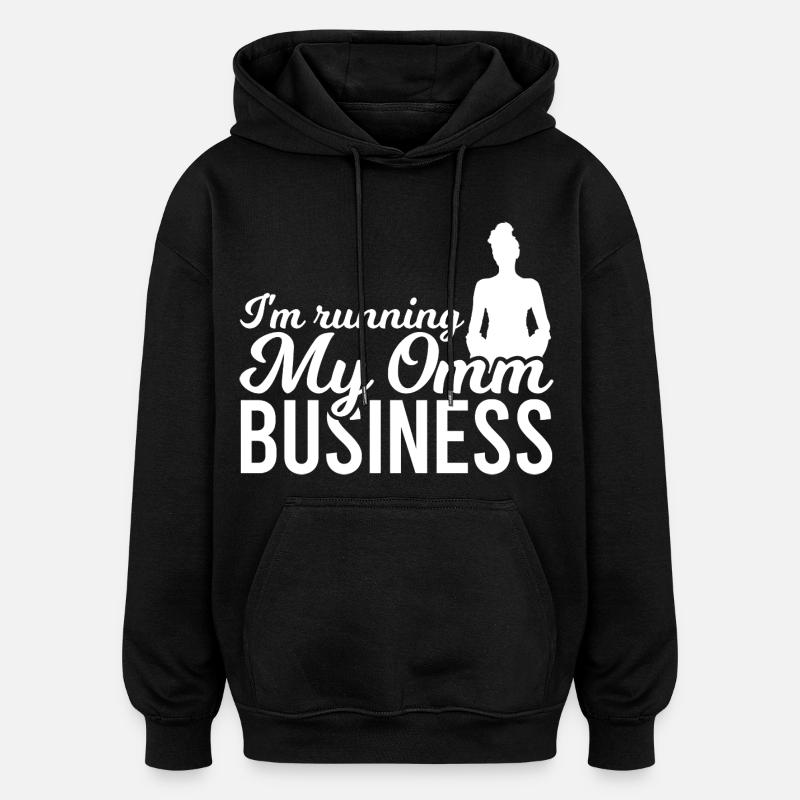 Yogalehrer Witz - Oversized Unisex Hoodie - Schwarz