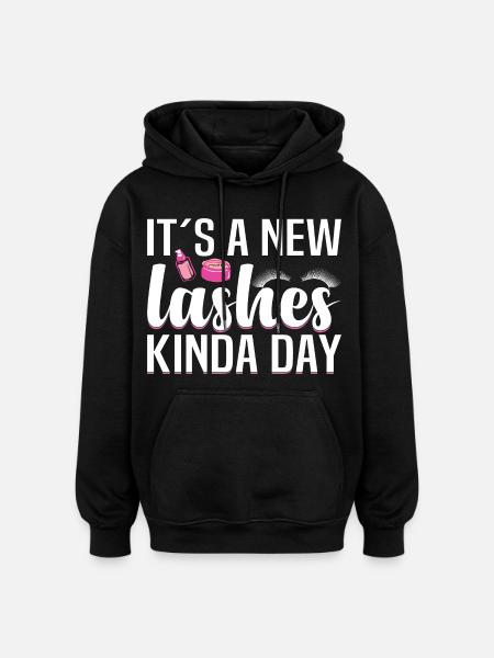 Eyelash Artist Lash Extension Lash Technician - Oversized Unisex Hoodie - black