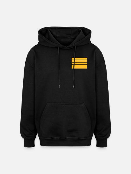 Admiral - Oversized Unisex Hoodie - Schwarz