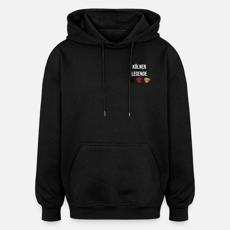 Légende de Cologne - Sweat à capuche oversize unisexe - noir