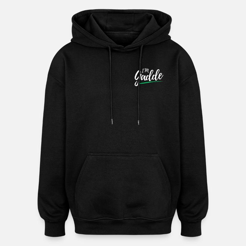 Im Gadde – Logo Hell - Oversized Unisex Hoodie - black