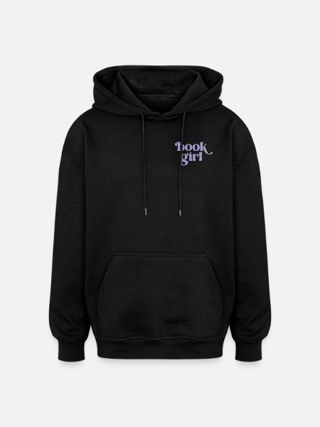 Book Girl - Oversized Unisex Hoodie - black