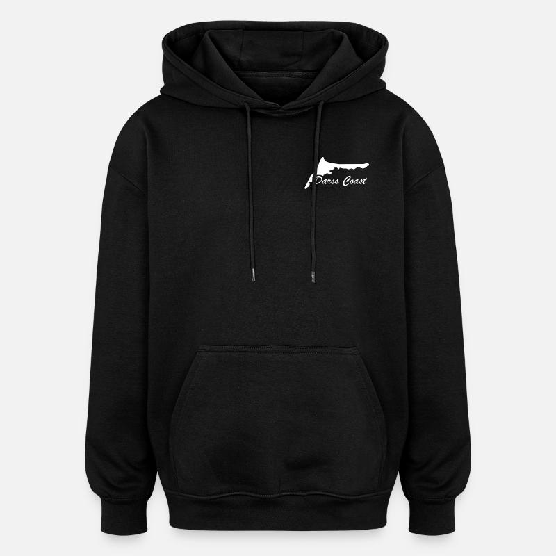 Darss Coast - Péninsule de Darss - Sweat à capuche oversize unisexe - noir