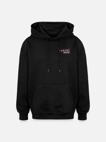 Parent Hood – Elternleben im Fokus - Oversized Unisex Hoodie - Schwarz
