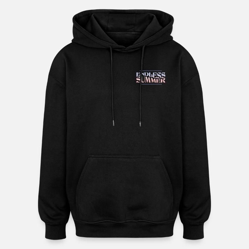 Endless Summer – Retro Summer Vibes - Oversized Unisex Hoodie - black