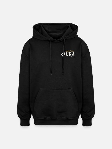 Absichtlich Aura - Oversized Unisex Hoodie - Schwarz