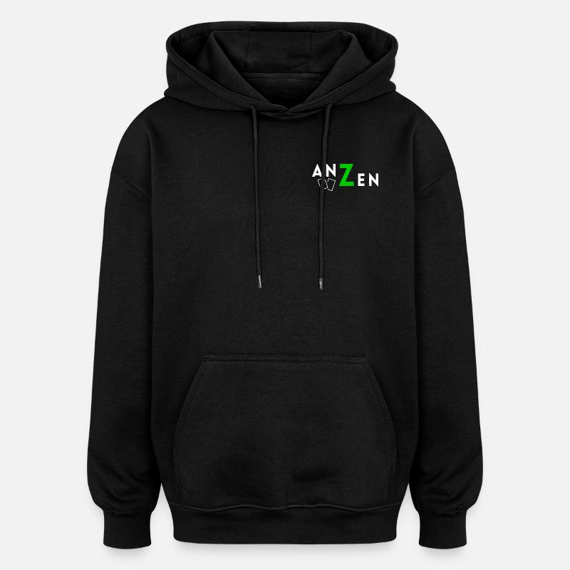 ANZEN GAMES LOGO - Sweat à capuche oversize unisexe - noir
