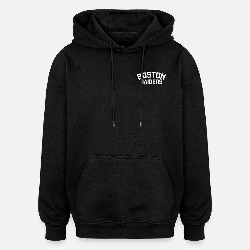 Boston Raiders - Sweat à capuche oversize unisexe - noir