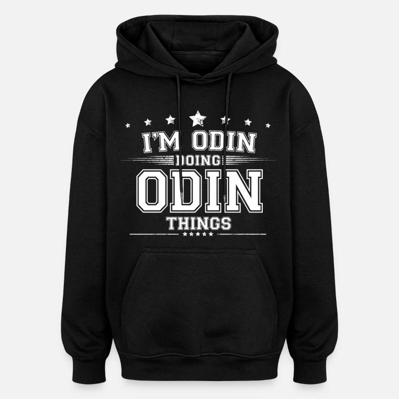 Odin - Oversized Unisex Hoodie - black