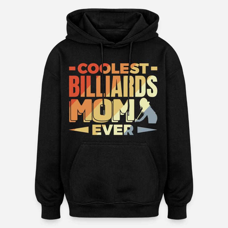 Maman Billard - Sweat à capuche oversize unisexe - noir