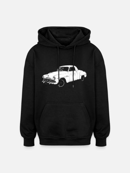 our Plymouth - Oversized Unisex Hoodie - Schwarz