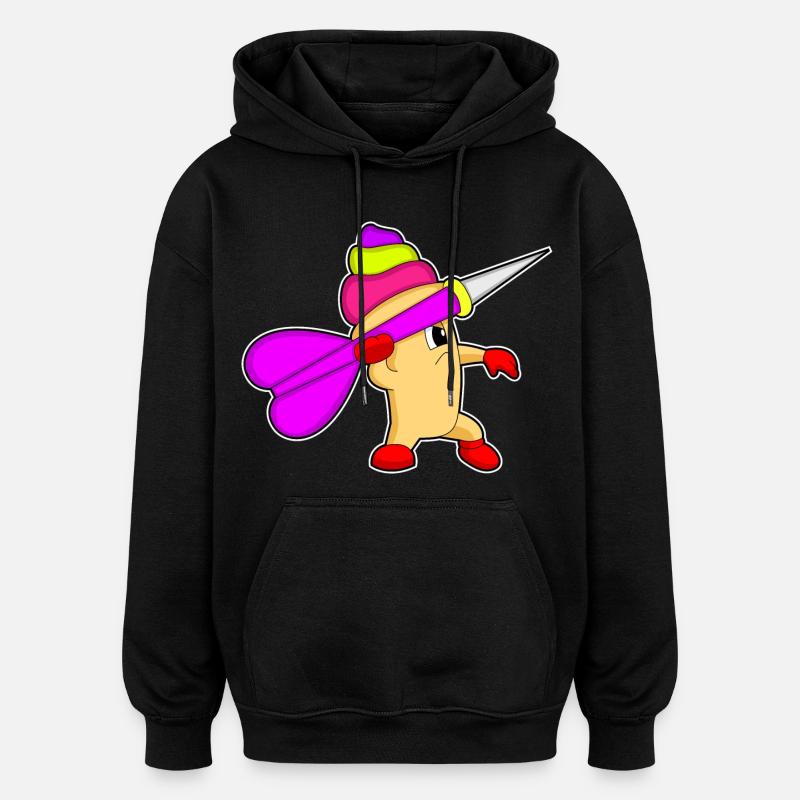 Pince à cupcakes Dartpfeil - Sweat à capuche oversize unisexe - noir