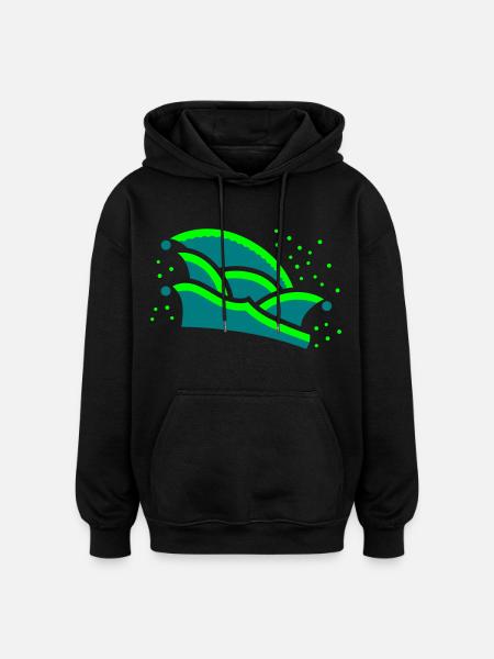 Narrekapp e 2C - Oversized Unisex Hoodie - black