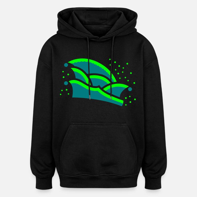 Narrekapp e 2C - Sweat à capuche oversize unisexe - noir