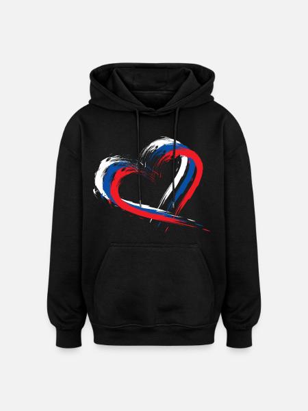 Slowakei - Oversized Unisex Hoodie - Schwarz