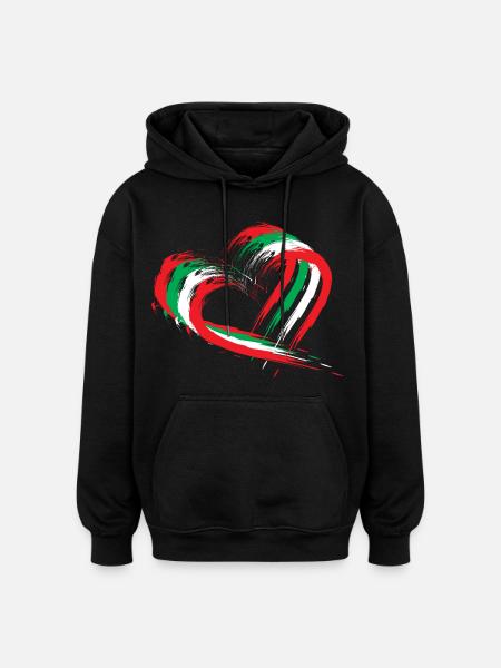 Liban - Sweat à capuche oversize unisexe - noir