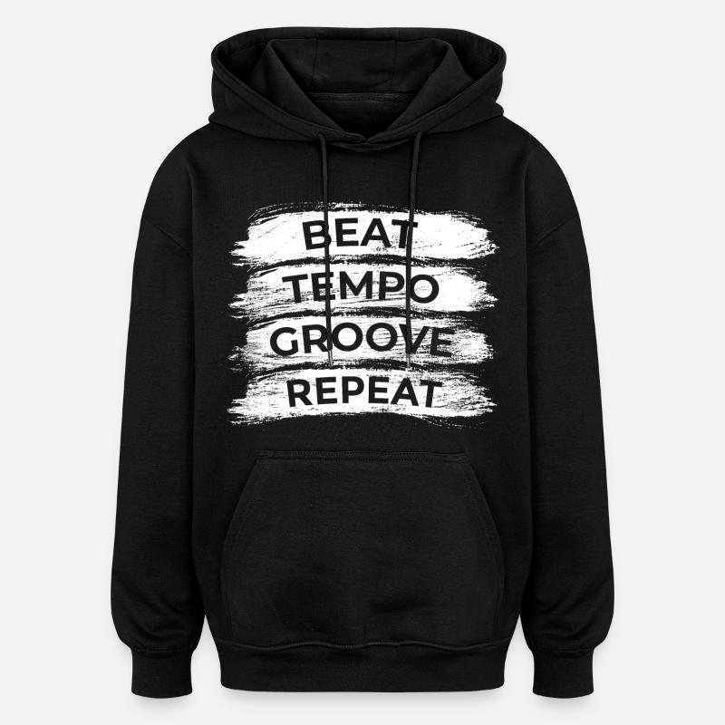 Schlagzeug Motivation - Oversized Unisex Hoodie - Schwarz