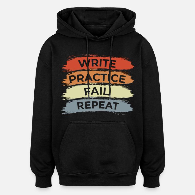 Motivation de la trompette - Sweat à capuche oversize unisexe - noir