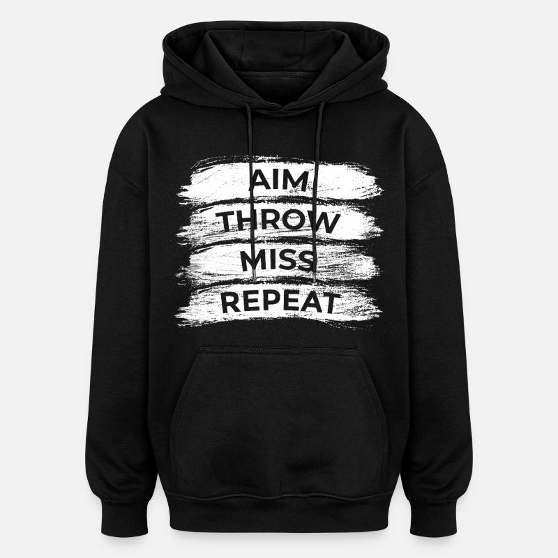 Darts Techniques - Oversized Unisex Hoodie - black