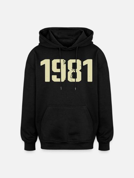 Jubilee 1981 - Oversized Unisex Hoodie - black