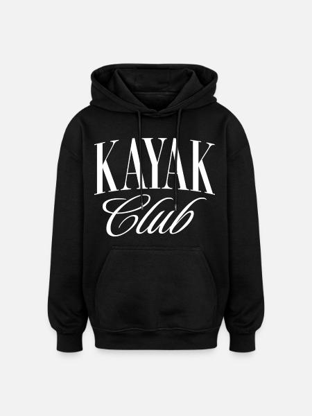 Kayak Club - Oversized Unisex Hoodie - black