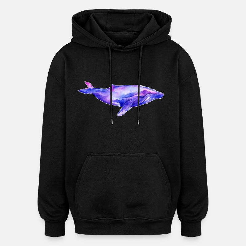 Traumwal - Sweat à capuche oversize unisexe - noir