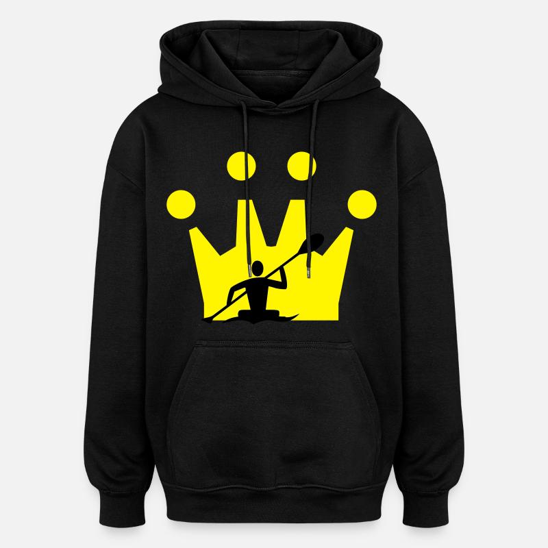 Kanu Krone - Oversized Unisex Hoodie - Schwarz