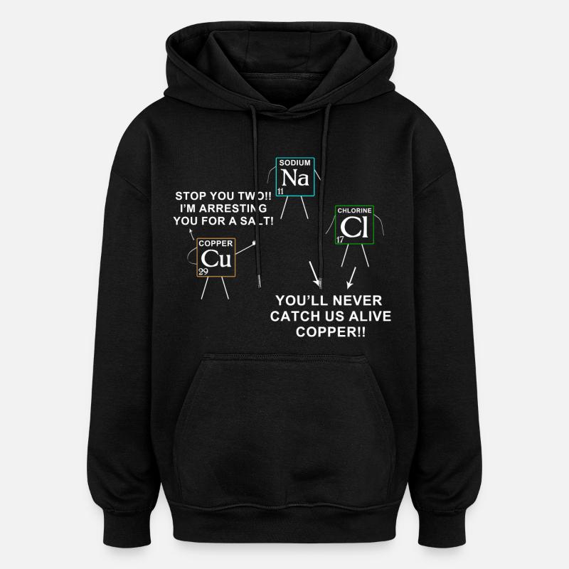 Wissenschaft - Oversized Unisex Hoodie - Schwarz