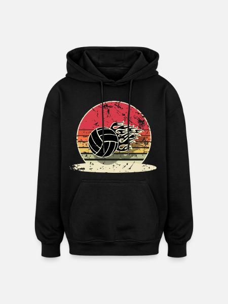 Volleyball - Oversized Unisex Hoodie - black
