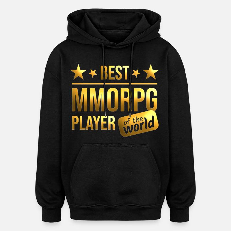 MMORPG - Sweat à capuche oversize unisexe - noir