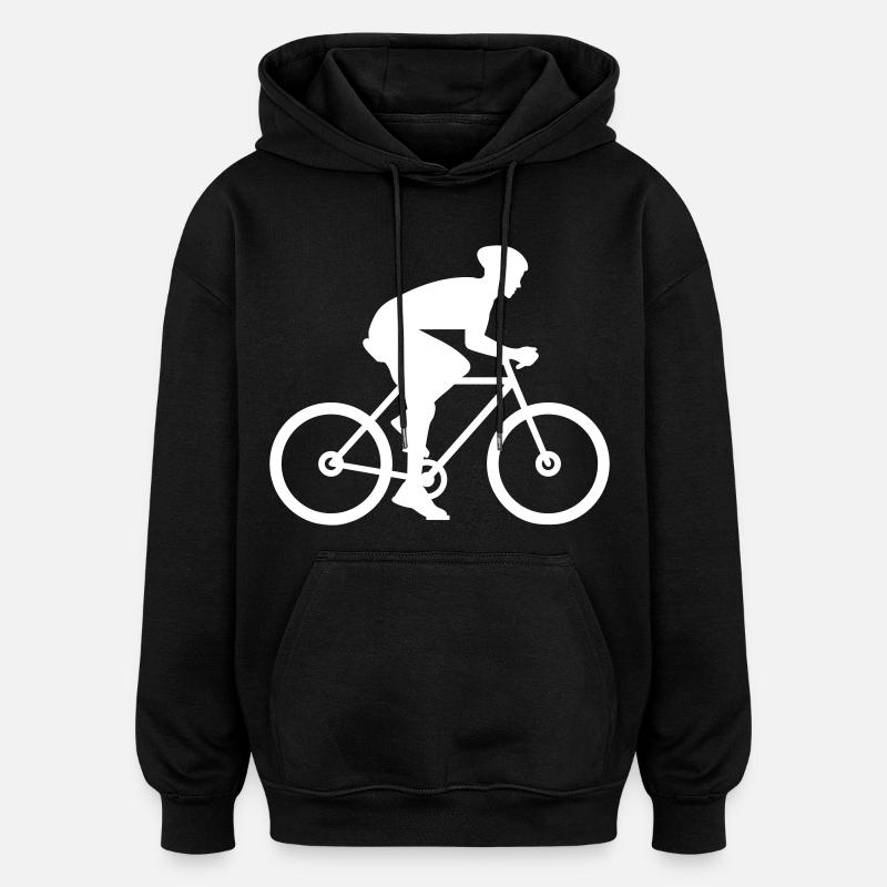 Conception de cadeaux pour le cyclisme - Sweat à capuche oversize unisexe - noir